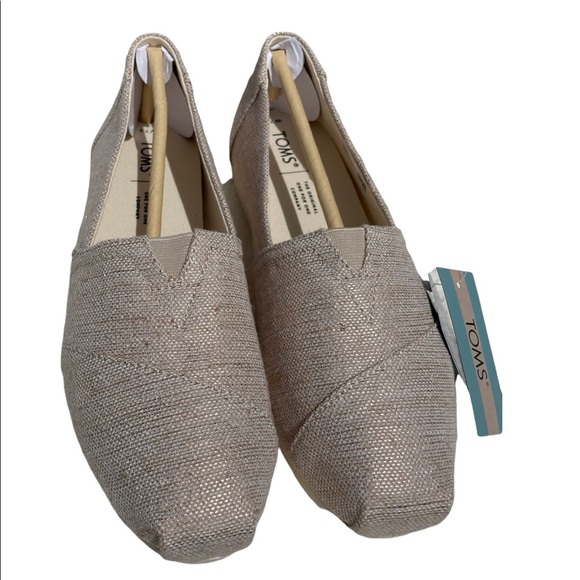 Toms alpargata natural metallic woven size 7.5 - Picture 5 of 8